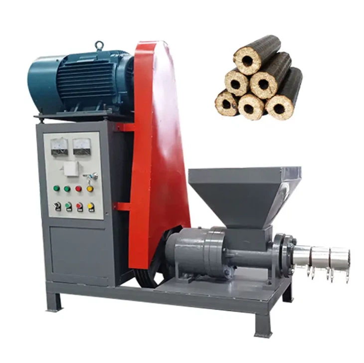 Small Corn Stalk Sawdust Coal Straw Rice Husk Wood Press Charcoal Briquette Making Machine