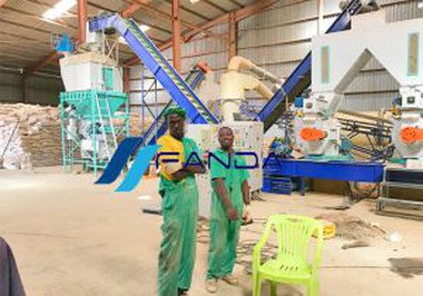 Riisin kuoripellettitehdas